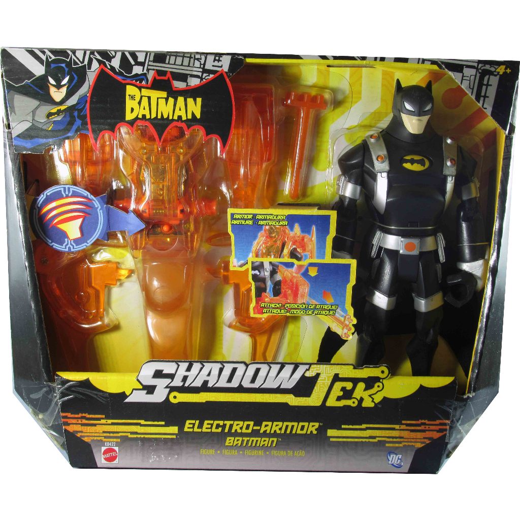 Action Figure Batman Electro Armor Shadow Tek Mattel Original Lacrado Colecionável