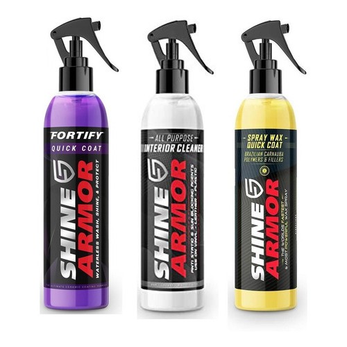 Kit 3 Em 1 Shine Armor Fortify + Interior Cleaner + Spraywax