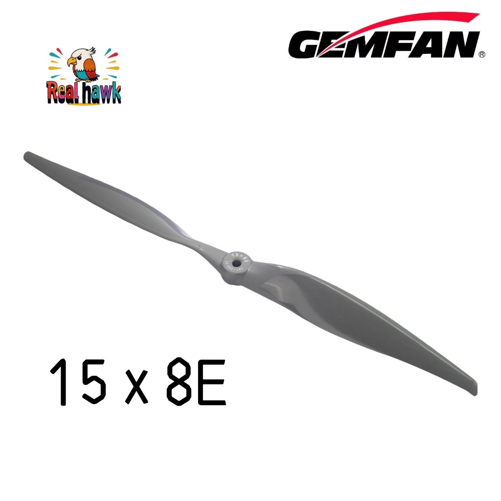 1 Unidade Hélice GEMFAN Vortex 15x8E CCW Nylon Vidro - Alta Performance Upgrade para ASA Fixa RC Supera APC