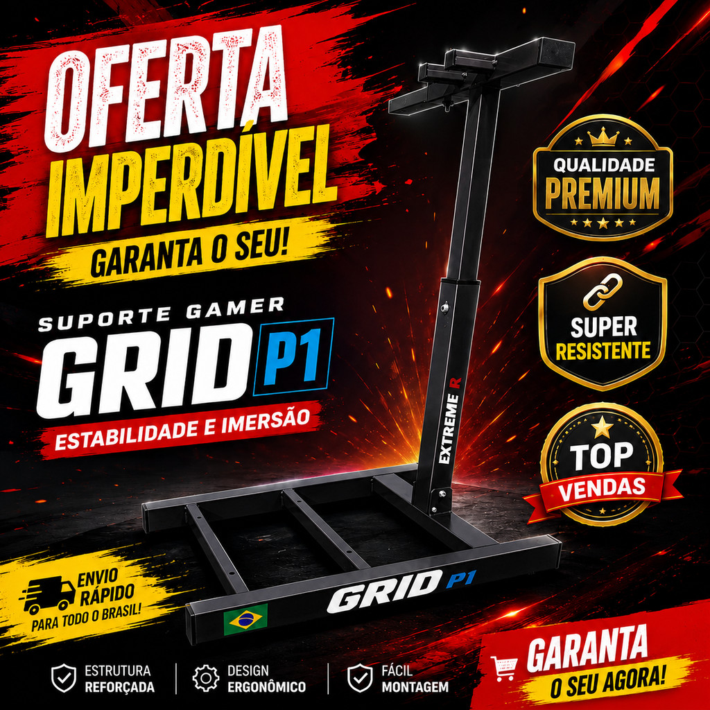 Suporte Cockpit Para Volante Logitech G27 G29 Simulador.
