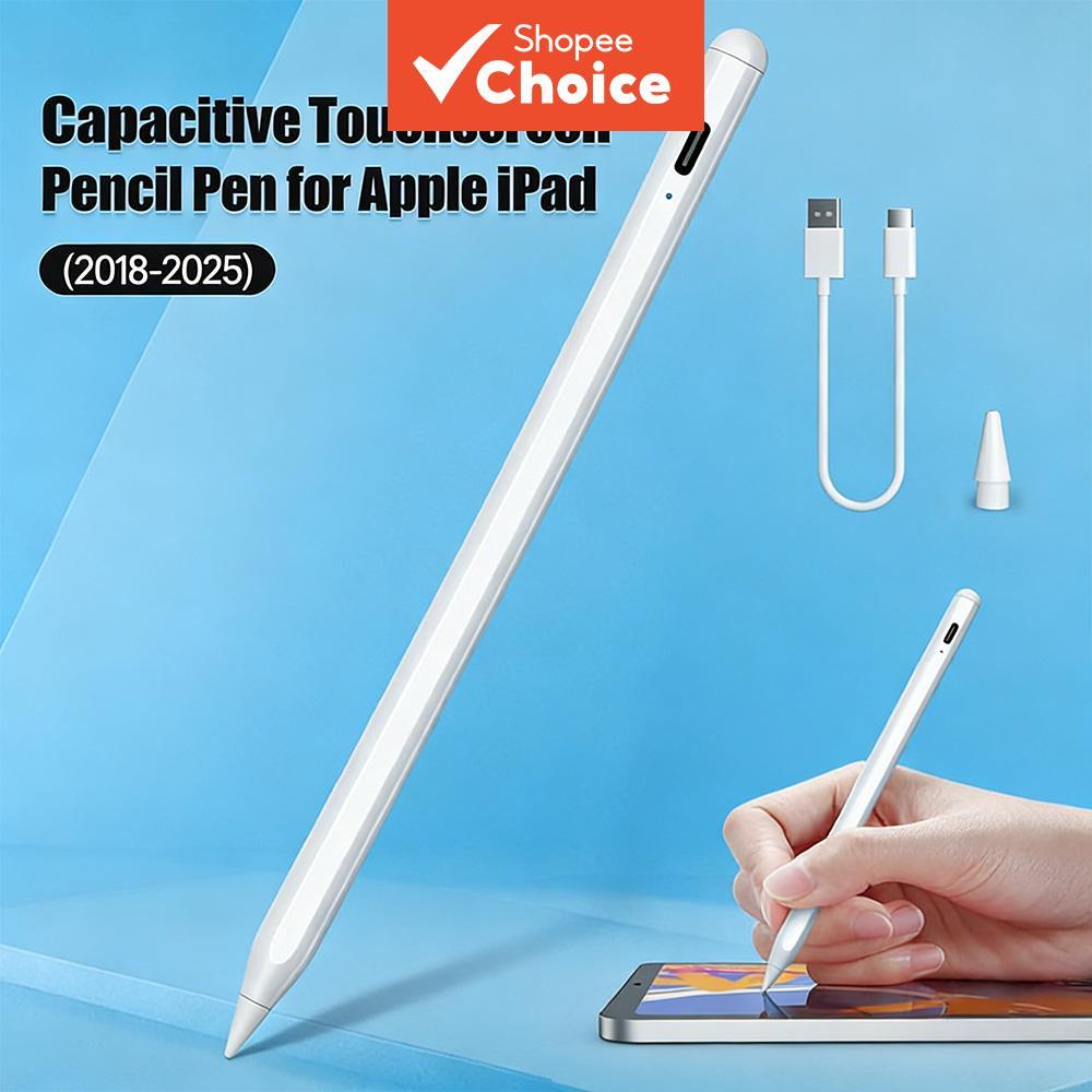 Caneta Stylus Para Apple iPad Pro 11 13 Air 6 5 Mini 7 Lápis Capacitivo Com Tela De Toque Interruptor TOILEUM