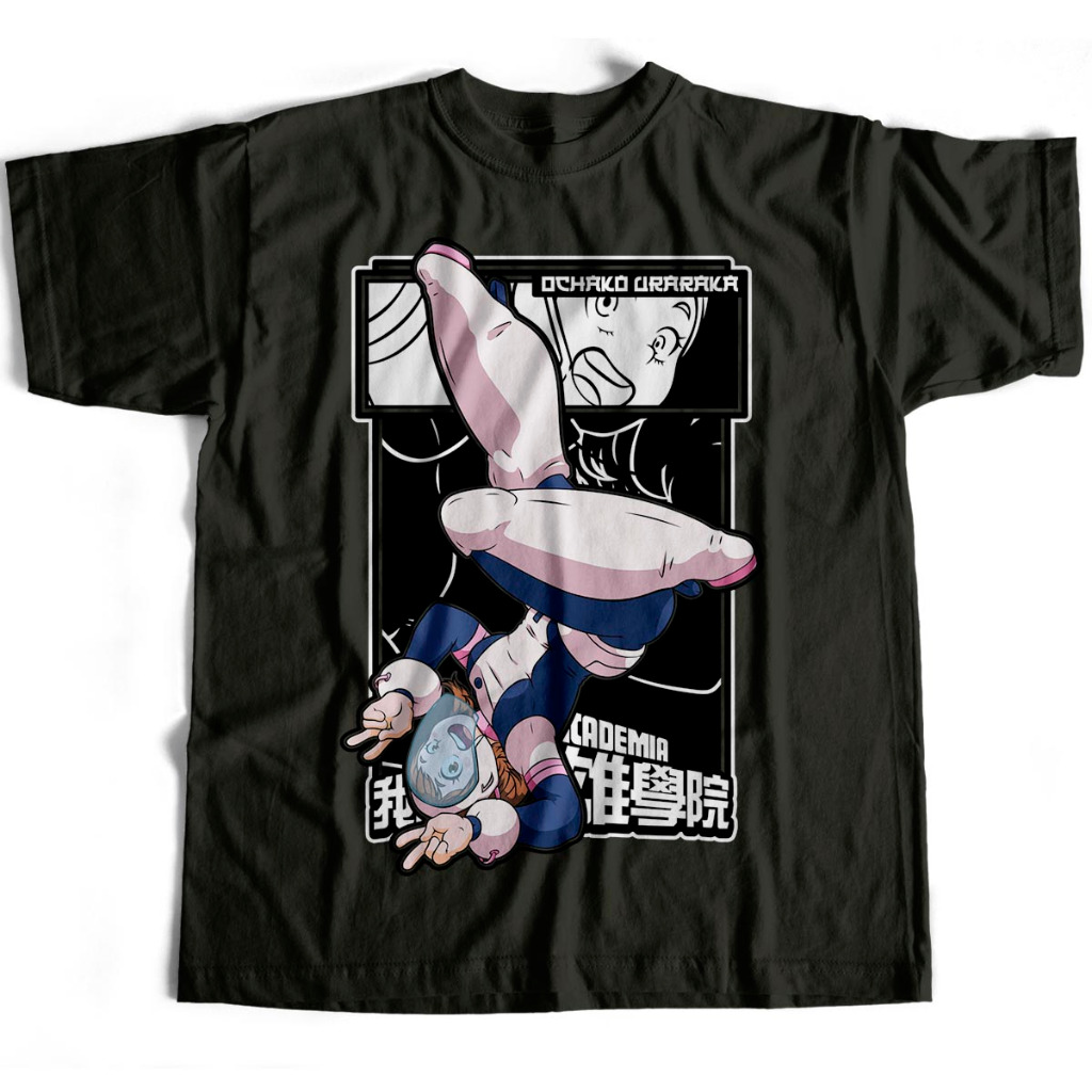Camiseta Básica Ochaco Uraraka Zero Gravity Boku no Hero