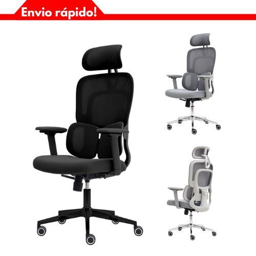 Cadeira Escritório Ergonômica Com Apoio na Lombar E Pernas Assento Zero Gravity Giratória Regulável