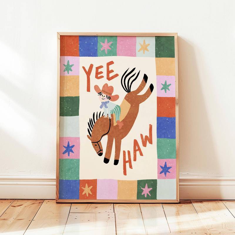 Cool To Be Kind Poster Colorful Star Kids Playroom canvas painting  Nursery Wall Decor