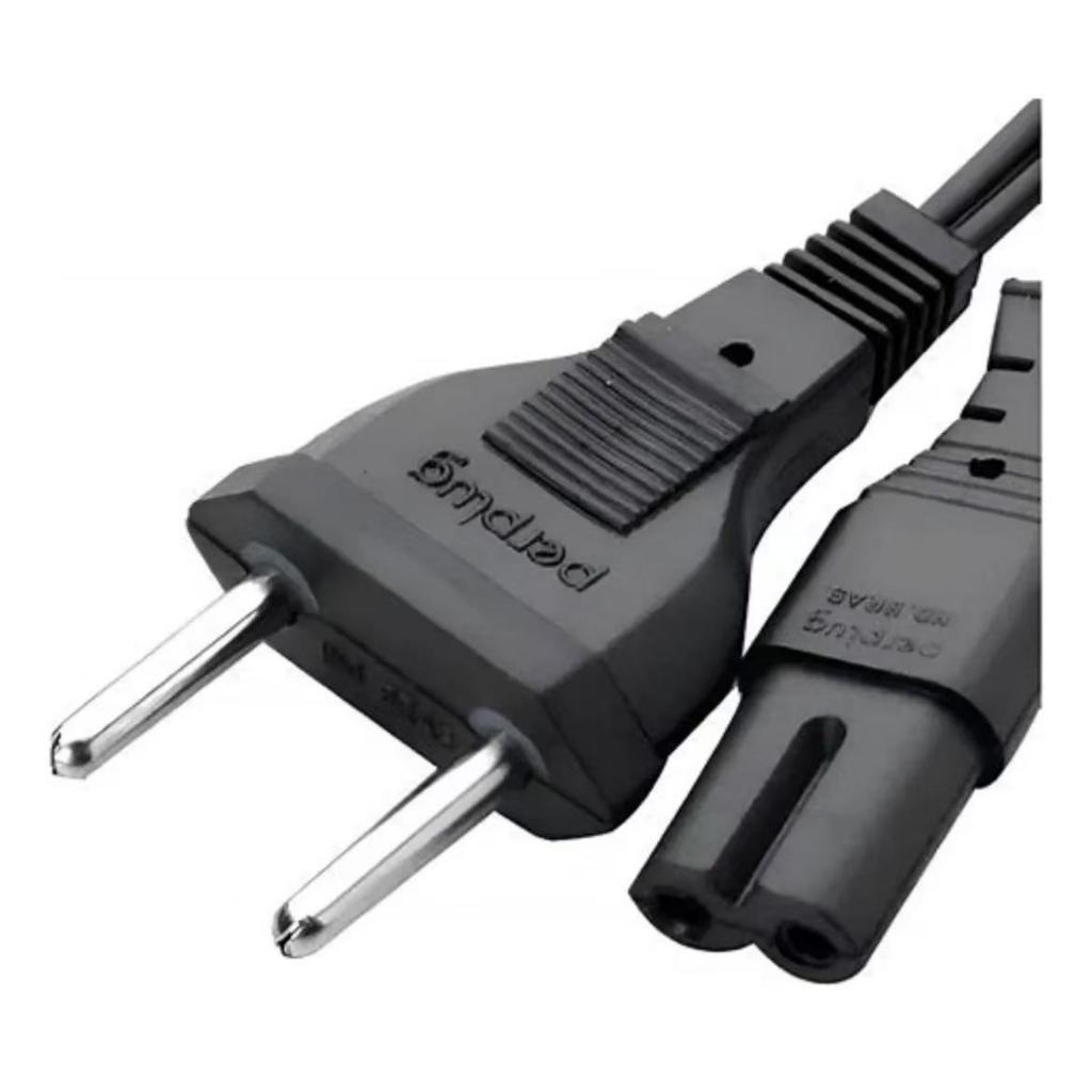 Cabo Forca Energia Bipolar Tv Radio Ps3 Ps4 Fonte Lmpressora Preto 127v-220v