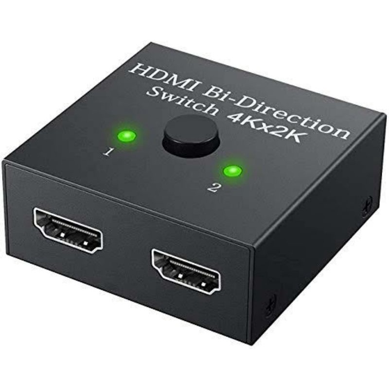 HDMI Switch/Splitter - 2 Port Bi-Directional 2 in 1 Out or 1 in 2 Out