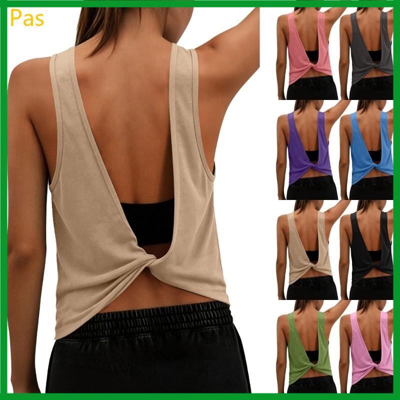 Open Back Workout Para Atléticas Mangas Camisetas Corrida Ioga Saindo Roupas Ginástica