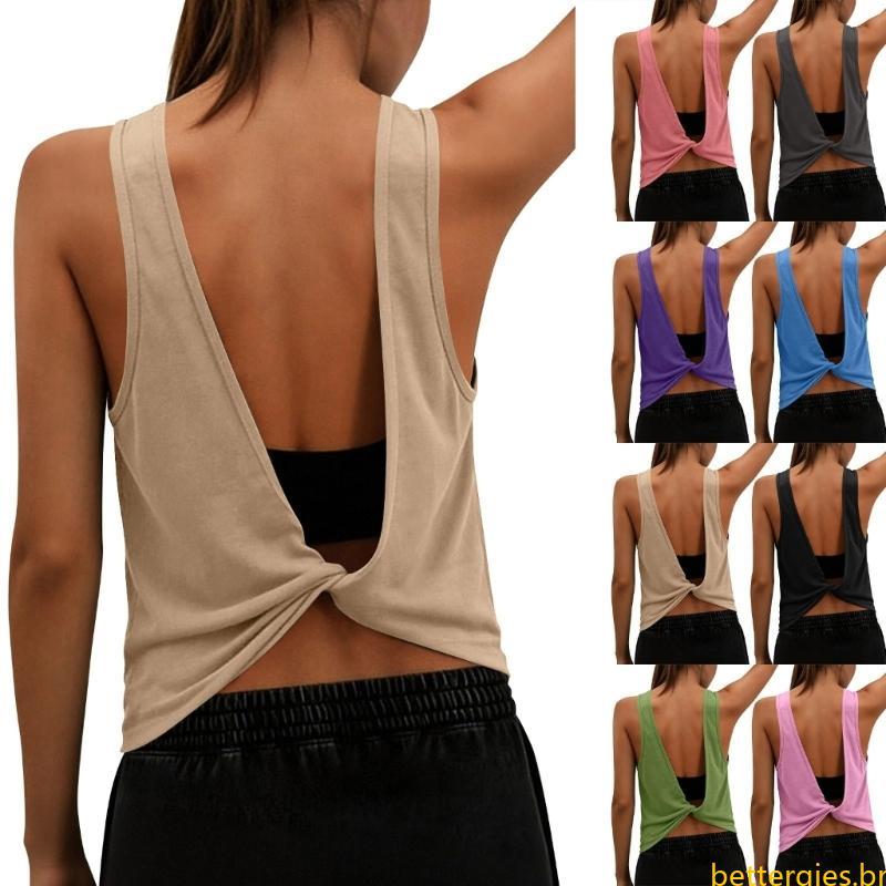 Bet Open Back Workout Para Atléticas Mangas Camisetas Corrida Yoga Saindo Roupas Ginástica