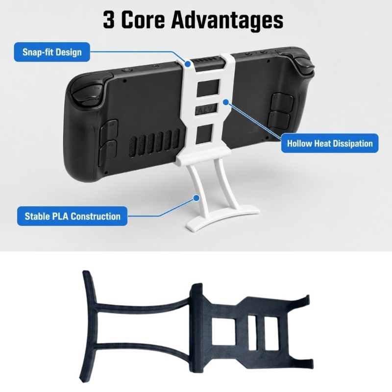 Suporte Para Dispositivo De Jogos Portátil Yoo Open-Back Exibição Vertical De Mesa