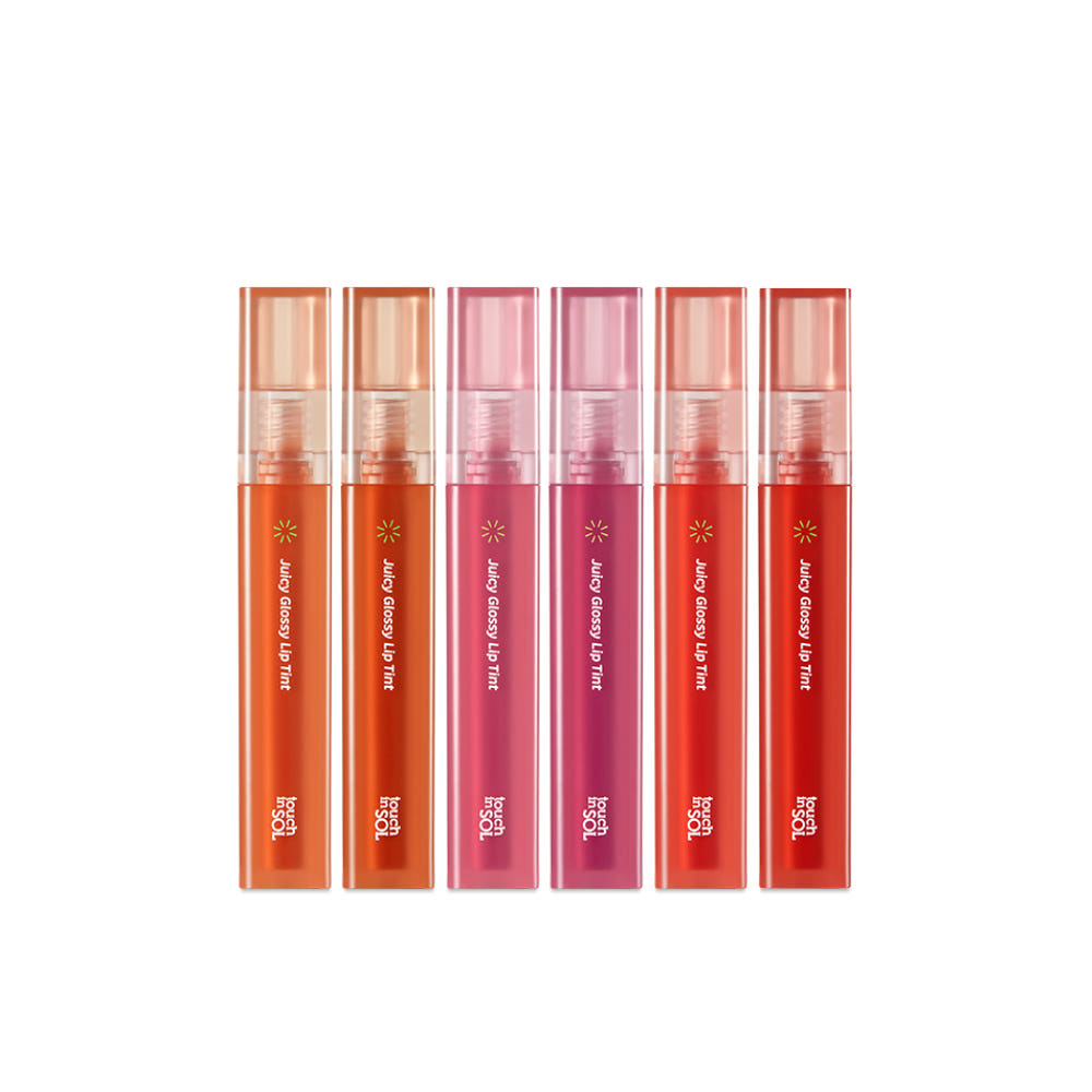 Touch in SOL Vegan Again Juicy Glossy Lip Tint 3.9g Brilho Úmido De Longa Duração 6 Cores