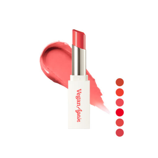 Touch in SOL VeganAgain Juicy Glow Batom 3.5g/Brilho Úmido De Longa Duração/6 Cores