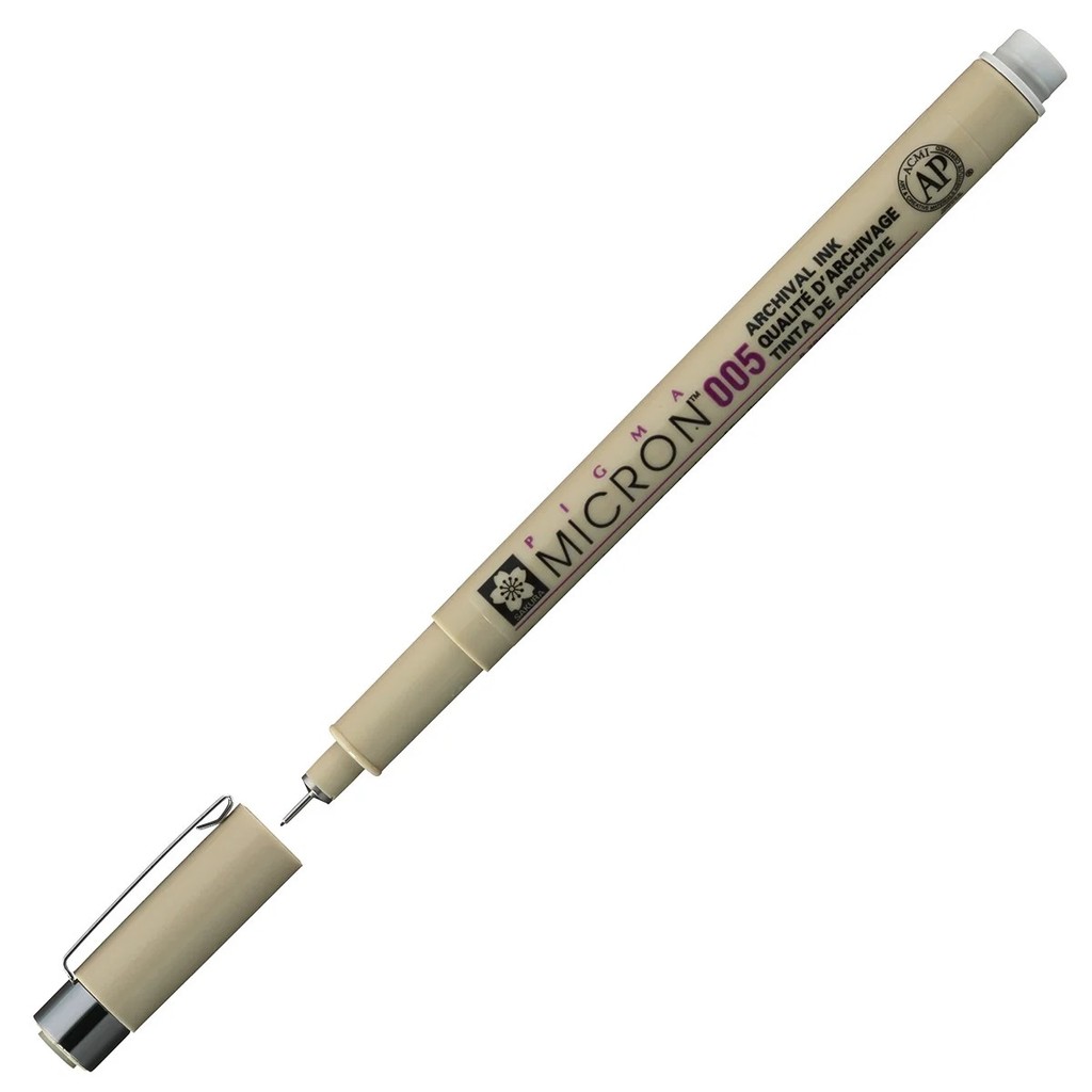 CANETA SAKURA PIGMA MICRON 0,05mm CINZA LIGHT COOL