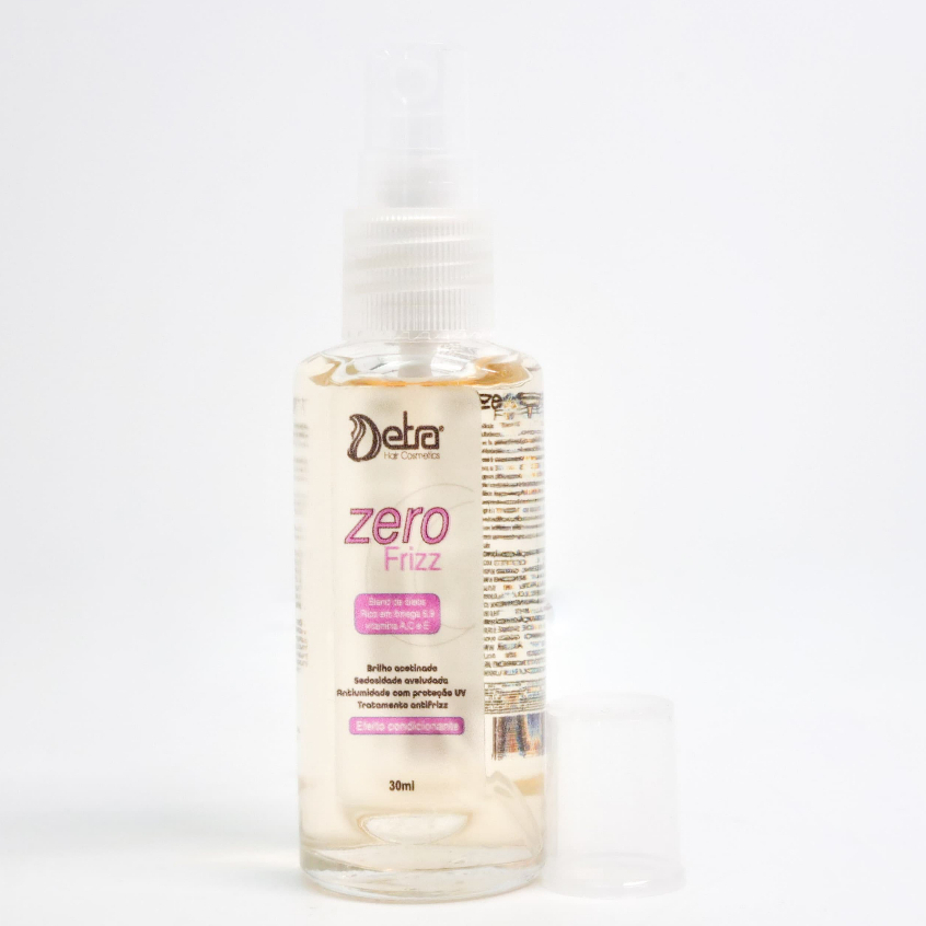Zero Frizz Máscara Líquida 30ml Detra Hair Cosmeticos Antifrizz Alisamento Temporário