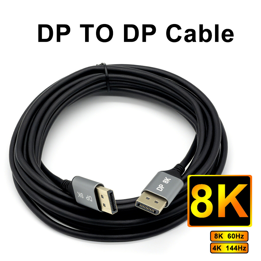 Cable 8K 60Hz High Speed 32.4Gbps Display Port Cable for Video PC Laptop DP Display Port 1.4 Cable
