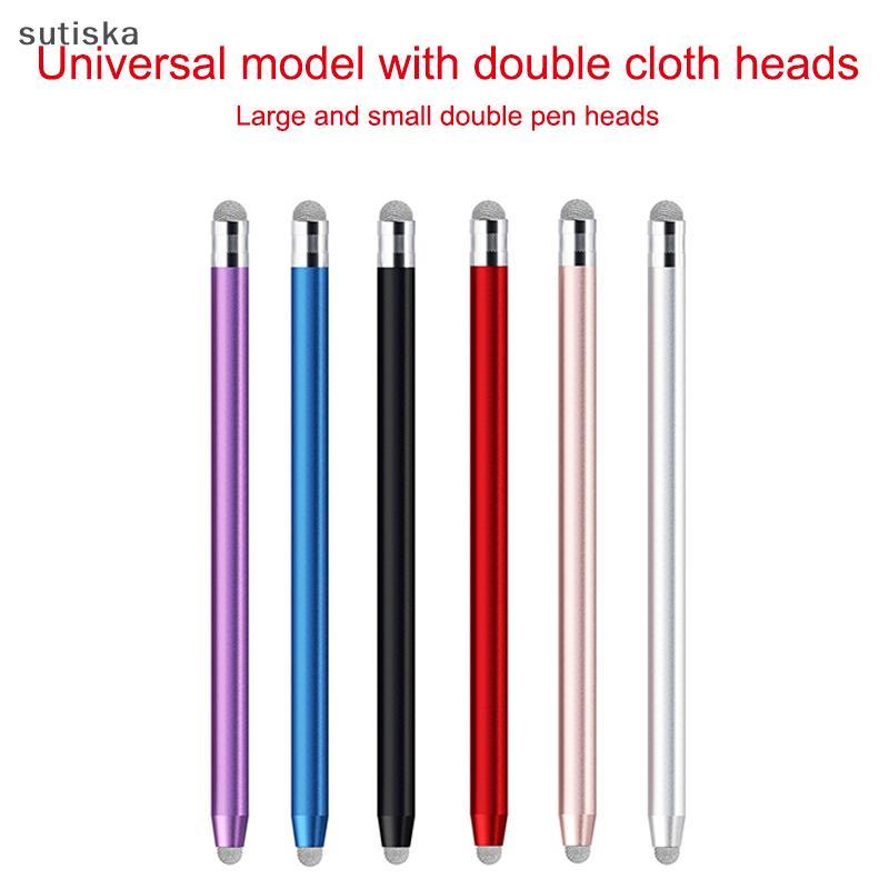 sutiska Caneta Stylus Capacitiva De Fibra De Malha , Ponta Dupla , Tela Sensível Ao Toque , De Desenho Para Universal ,