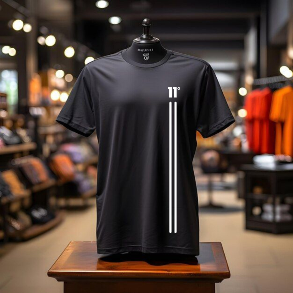 Camiseta Streetwear Estampada 11 Degrees Estilo Básica Camisa Masculina Unissex Malha Algodão