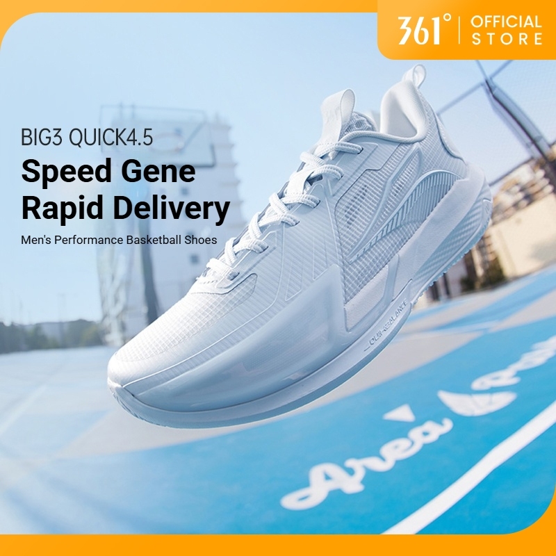 361 Degrees BIG3 Quick 4.5 Tênis Masculino de Basquete Leve e Antiderrapante 672621102