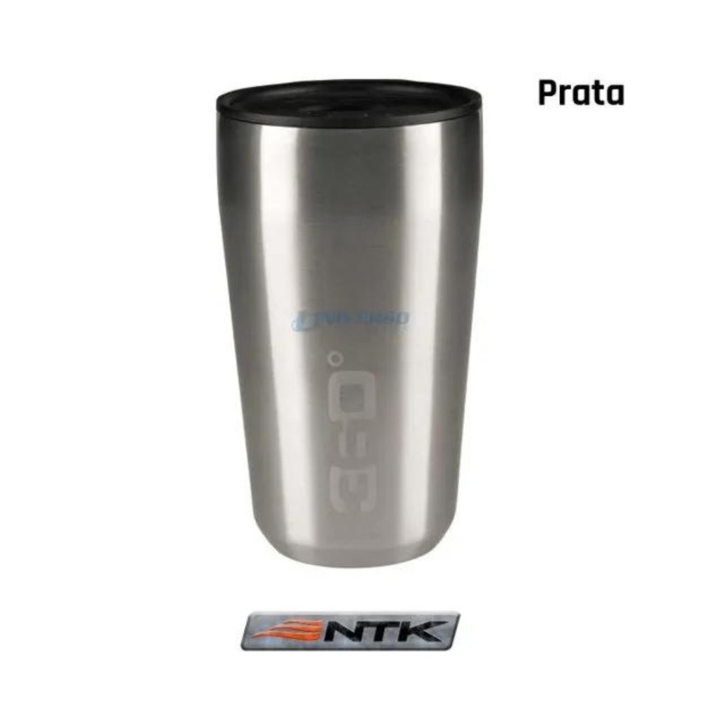 Copo Térmico NTK 360° Degrees Travel Mug - 355ml | Prata