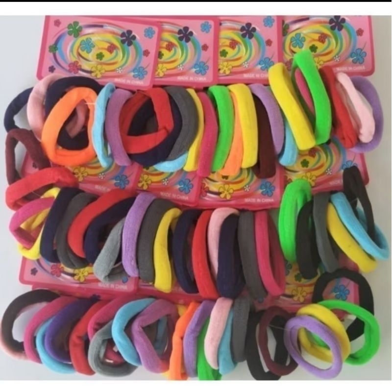 kit de elástico para cabelo 72 unidades