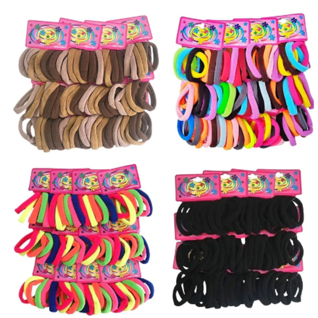 Kit de 144 unidades de Xuxinha de cabelo elastico de para cabelo feminino rabicó