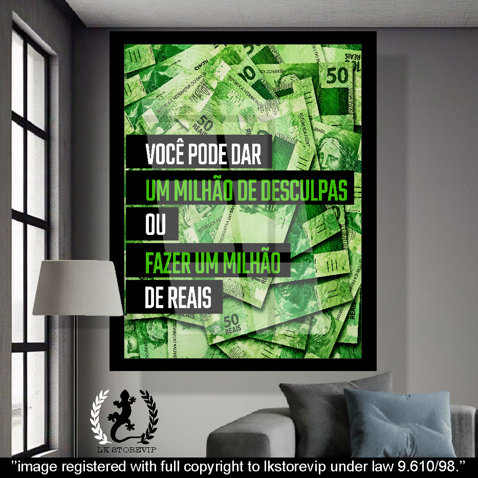 Quadro 60x40 Milhão de Reais - 