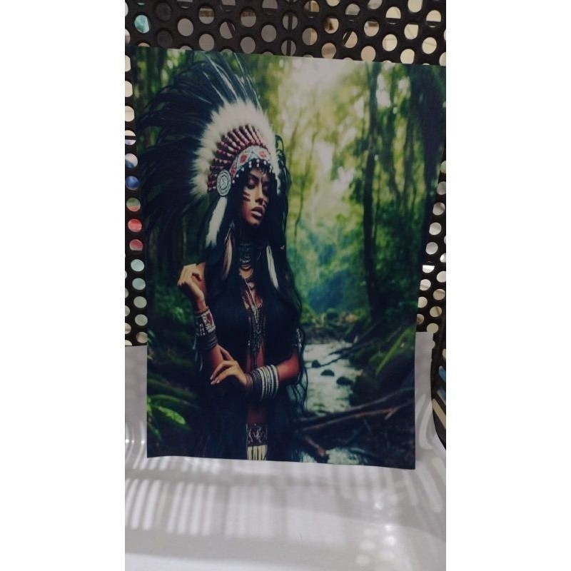 Quadro Decorativo Cabocla Jurema Foto real do Produto. Pronta Entrega envio Imediato