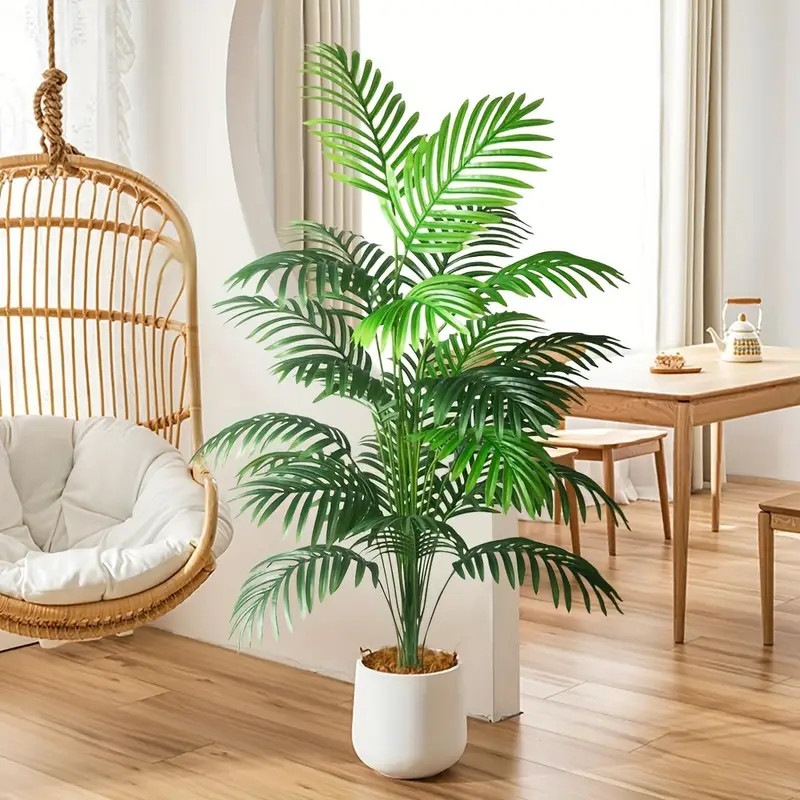 75cm 18Folhas Planta Artificial Palmeira Areca Real Toque Vendido(s) - Variação: