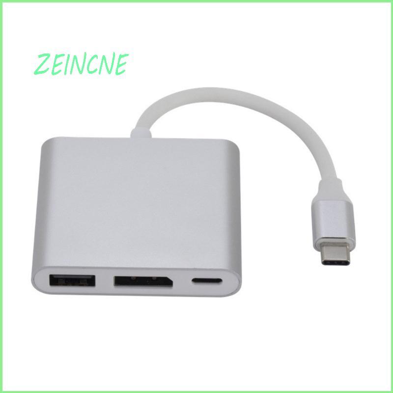 Monitor ZEIN E Adaptador DisplayPort TV Para Uso Tipo C Acesso USB-A Entrada Energia Mesa Diária, Trabalho,