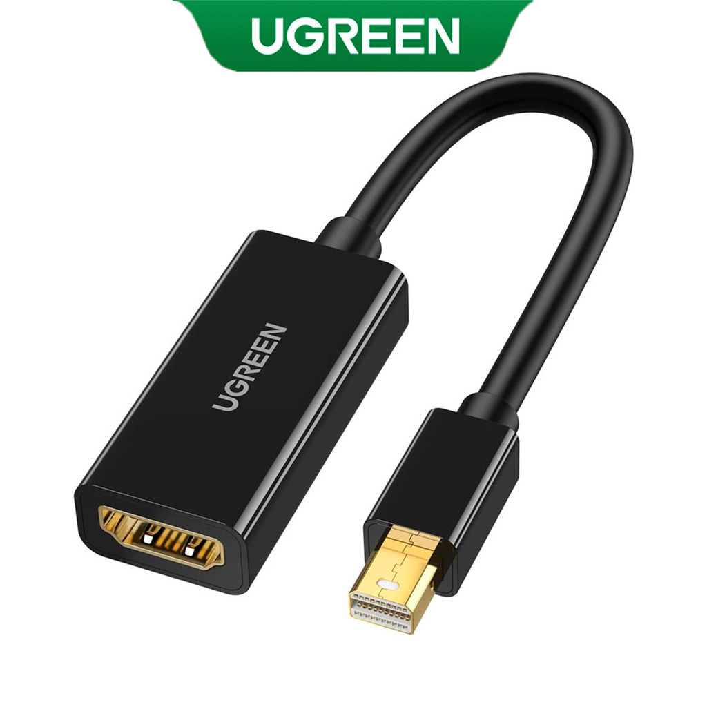 UGREEN Adaptador DisplayPort p/Hdmi Fêmea/Macho Preto