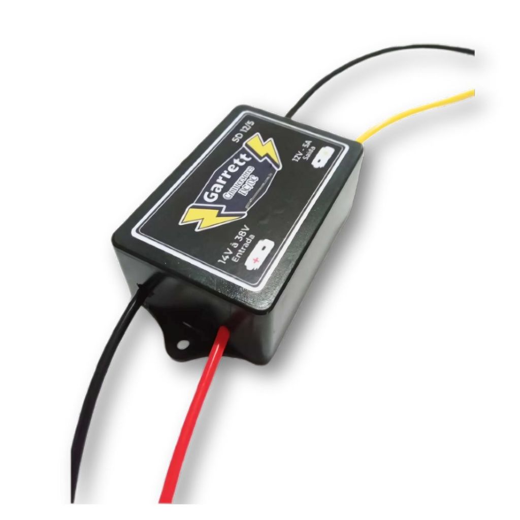 Conversor 24v Para 12v -5a Monitor E Câmera de Ré - Entrada 14v À 38v Saída 12v-5a Stepdown