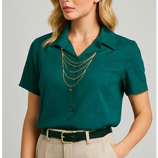 camisa blusa liso manga curta femenino desenho casual pipoca airflow duna