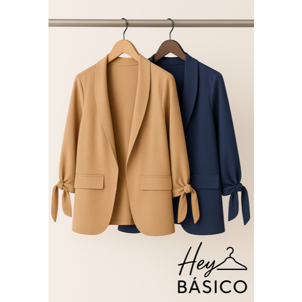 Blazer Feminino Airflow com Amarração na Manga – Elegância e Estilo Atemporal