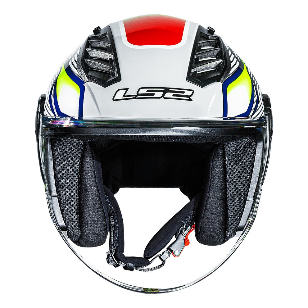 Capacete Ls2 Airflow 2 Sting Branco / Amarelo Tam.: 60