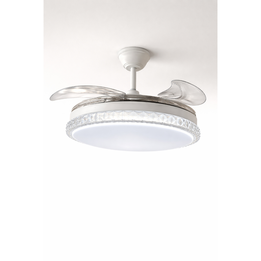 VENTILADOR TETO AIRFLOW DELIS CRISTAL BR 108CM 6,5K/3K/4K