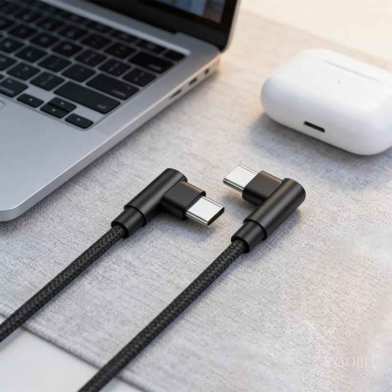 yyooml USB C Flexível 90 Graus 60 W Carga Rápida E Transferência 480 Mbps Compatíveis Vários