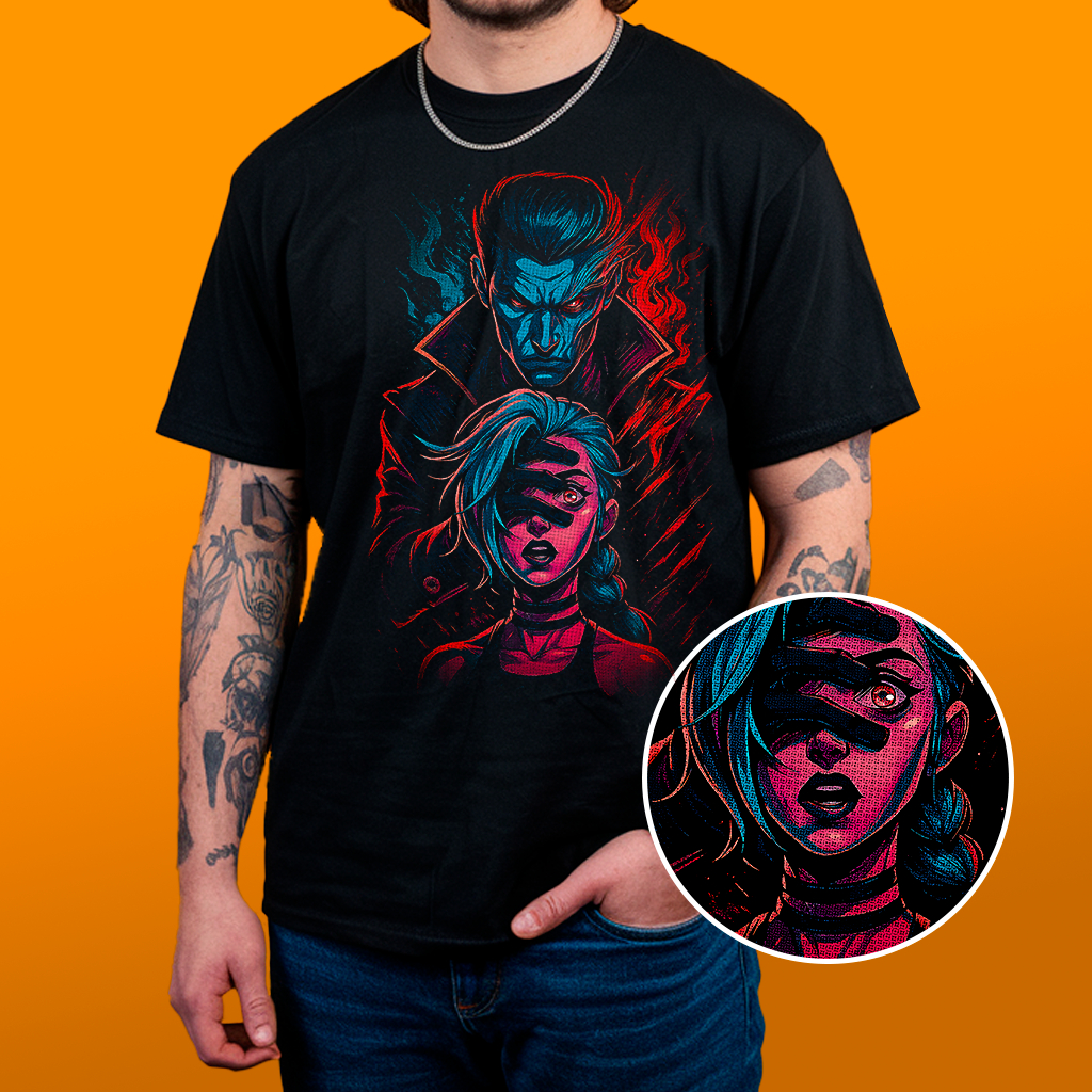 Camiseta Arcade - Estampa Reticulada Algodão 30.1