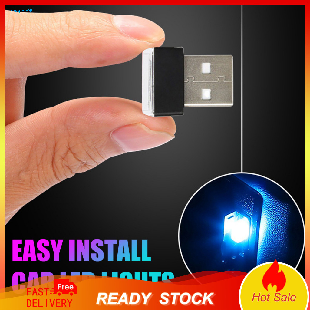 Usb Powered Car Light Relaxing Atmosphere Lights Led Ambient Plug-in Night Decor Universal Auto Accessories for Stylish