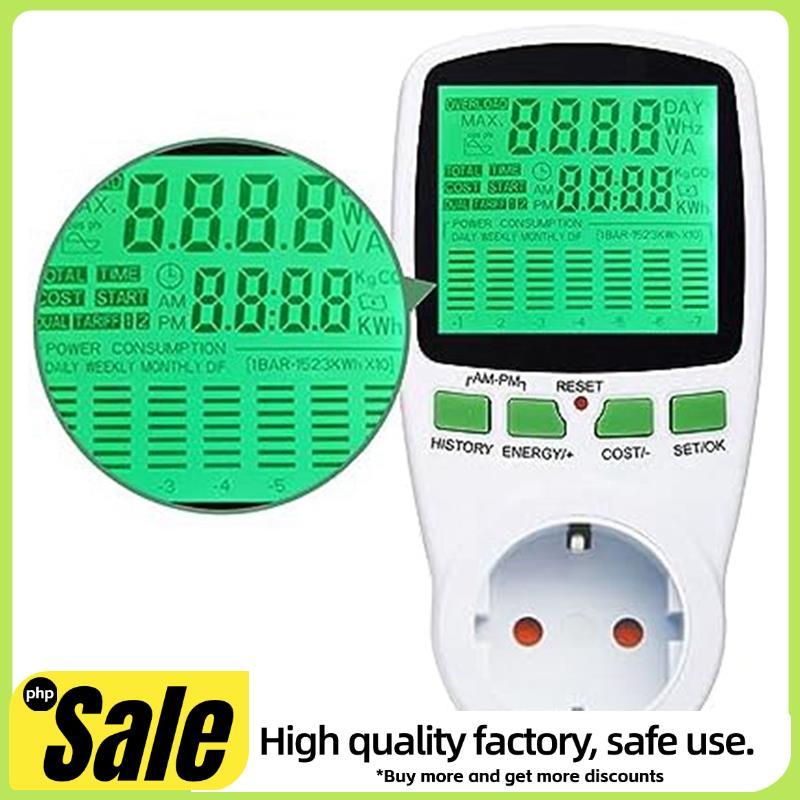 Monitor De Uso De Eletricidade Com Plugue De 1 Peça Display LCD Para Sistema Solar/PV Ue