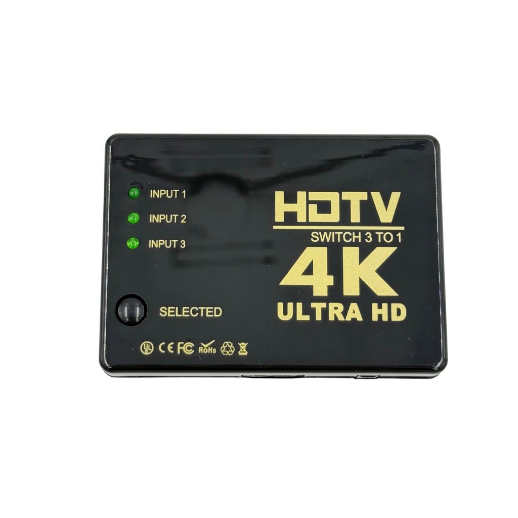 Switch Hdmi 3x1 Com Controle Remoto KNUP 1080P