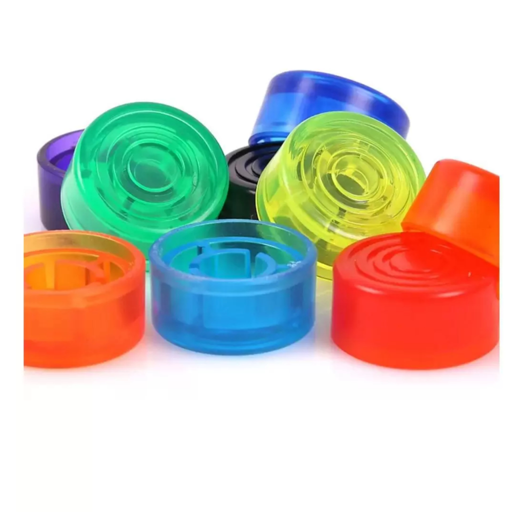 Kit Com 08 Toppers Coloridos Custom Sound Para Pedais