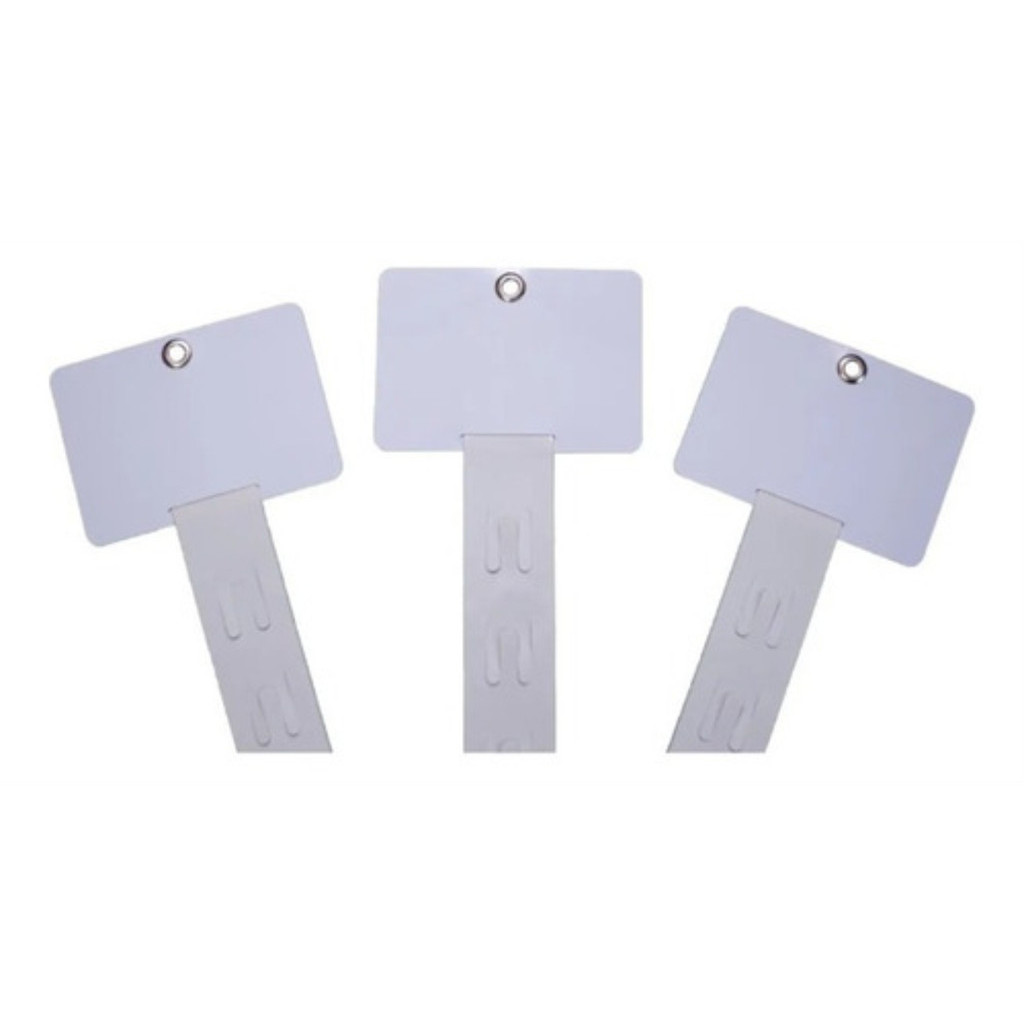Kit 10 Unidades Fita Cross Clip Strip Branco Com Testeiro de Polipropileno Resistente