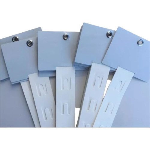Kit 50 Clip Strip 620x35 Com Testeira De 105x75mm PDVs Expositor de Loja Supermercado Farmacia