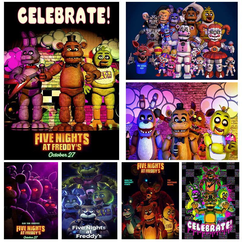 Cartaz Popular FNAF Em Freddy Ultimate's Five Nights Picture Living Room Decoração Da Casa