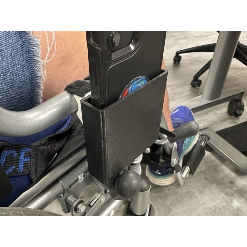 Porta Celular para Cadeira de Rodas Universal | Suporte Prático e Seguro para Smartphone