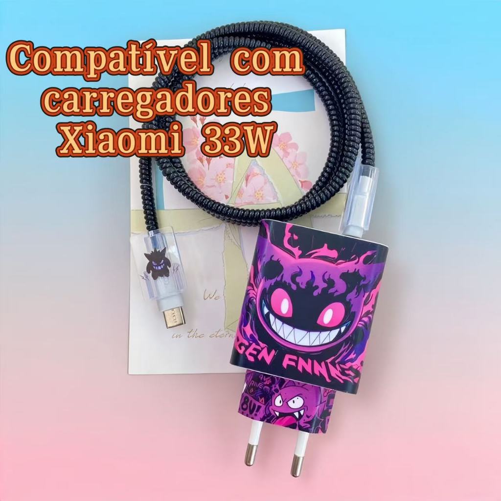 Xiaomi 33W Protetor de carga  compatível com adesivo protetor Xiaomi 4 em 1