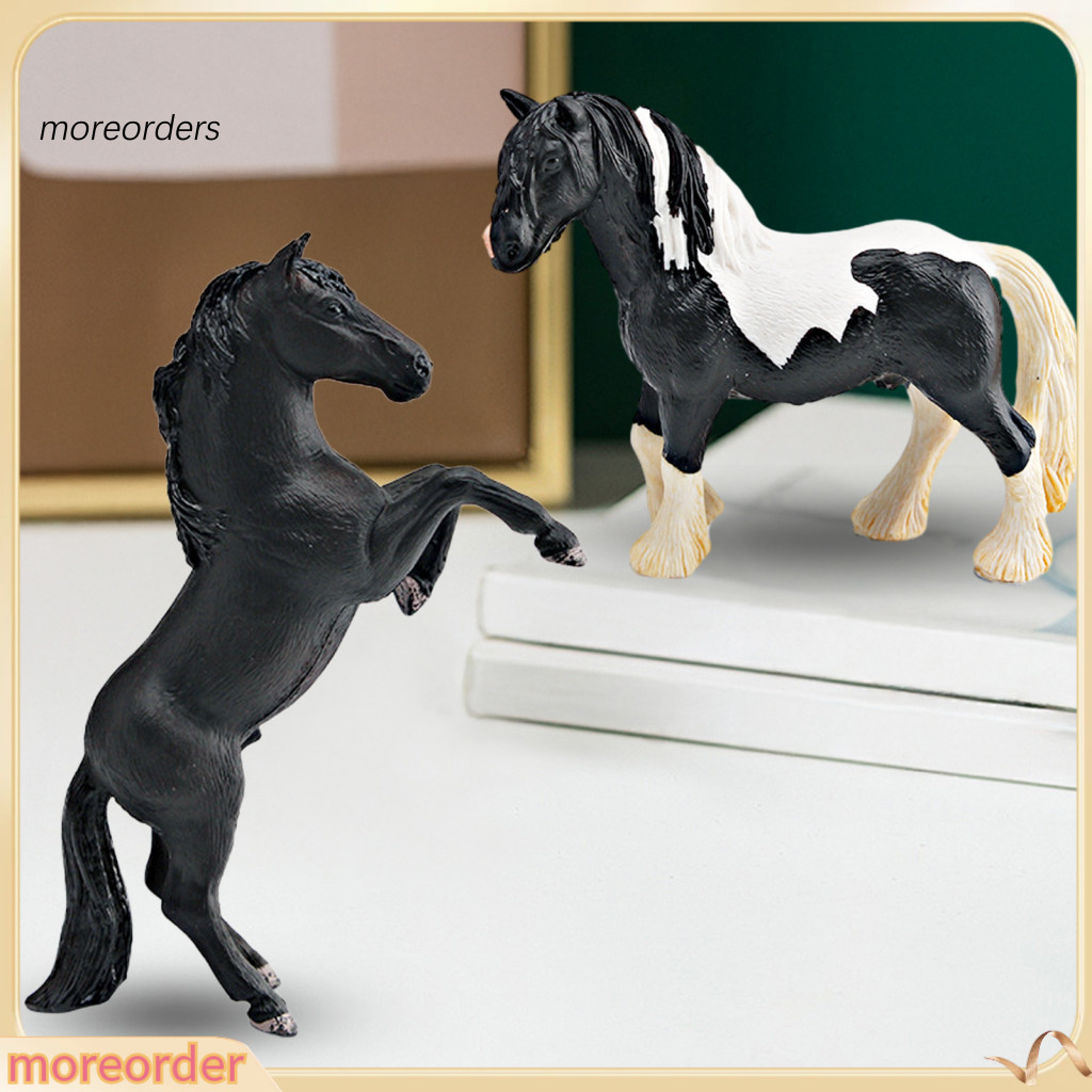 Realistic Pvc Horse Figurine Miniature Collectible Toy Model Desktop Decoration Gift for Kids Adults – Durable Simulat