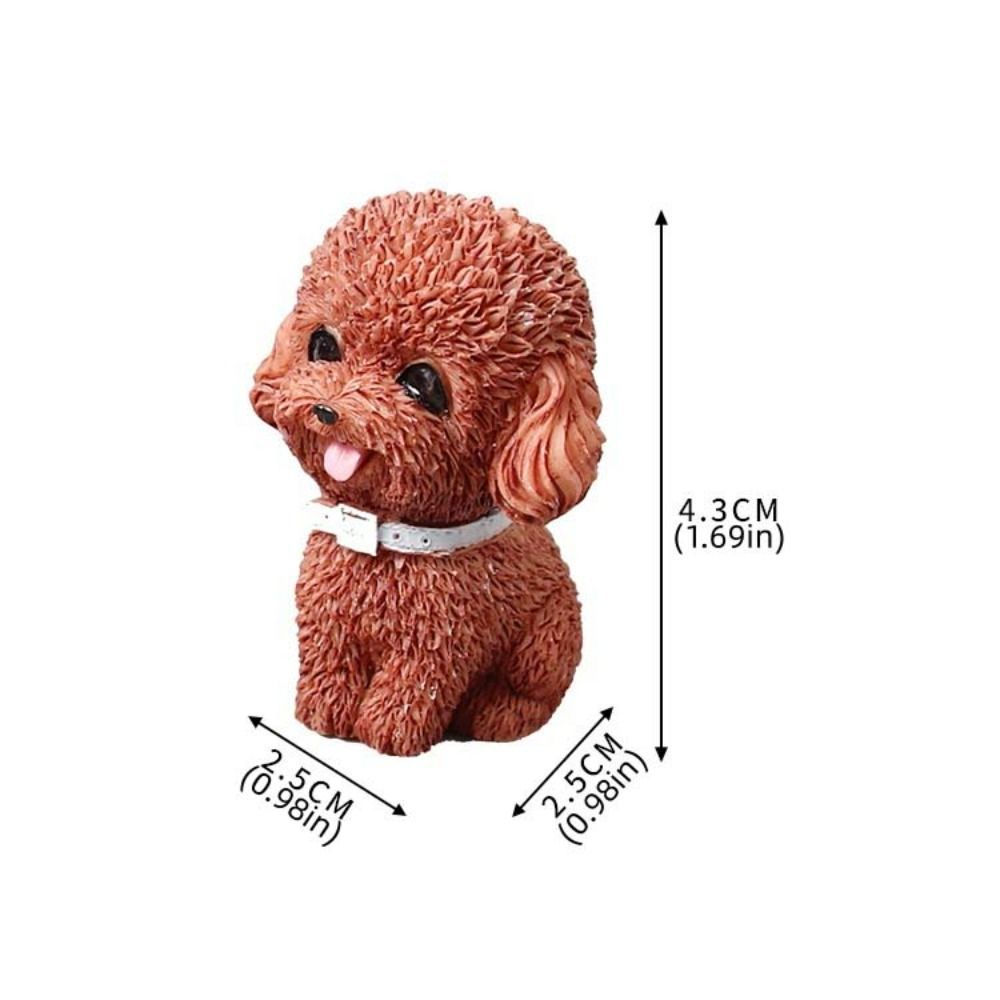 SVEICNA puppy figurine，Resin Material，Realistic and adorable miniature desktop home decor ornaments