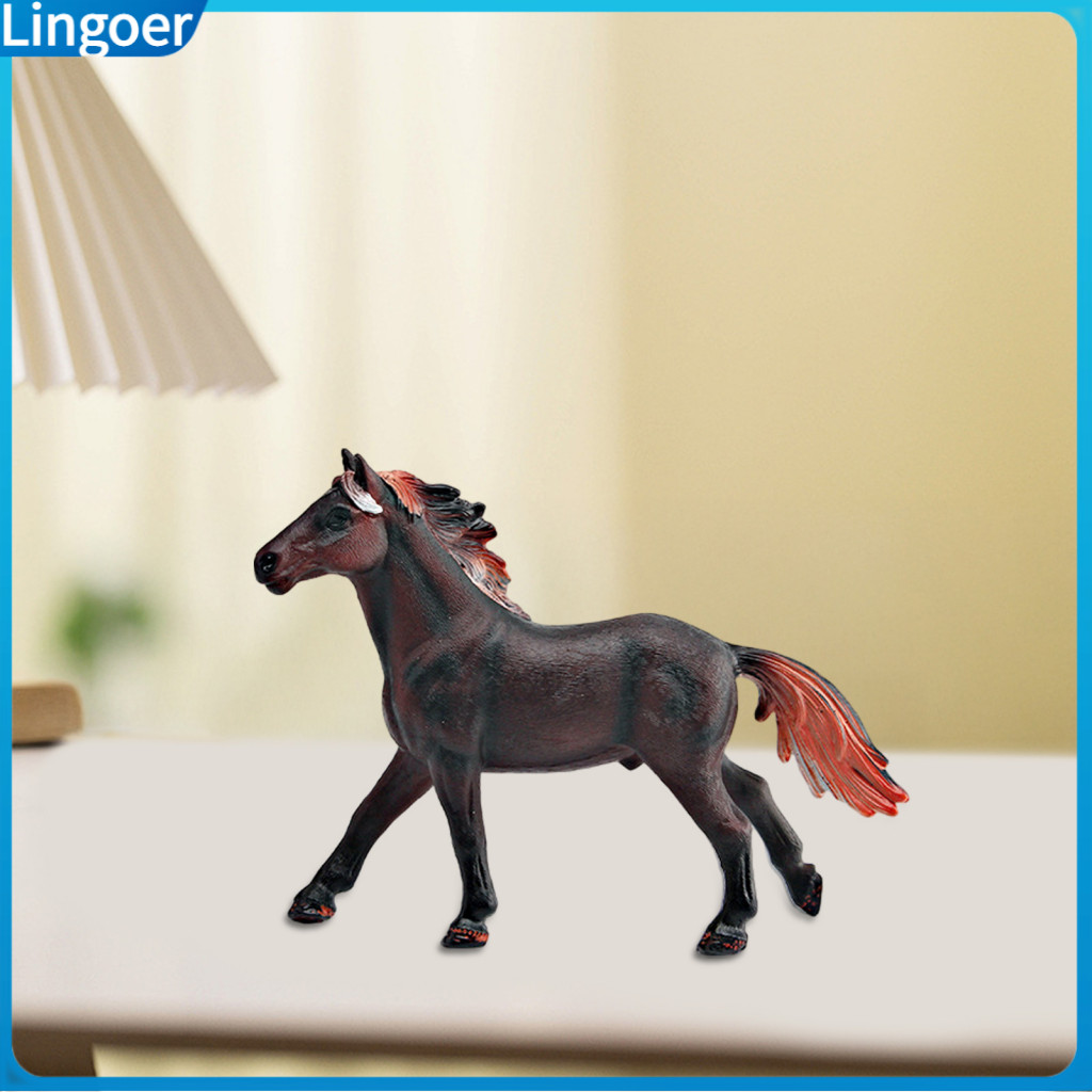 Realistic Pvc Horse Model Figurine – Miniature Collectible Toy Desktop Decoration Ornament Perfect Gift for Lovers and