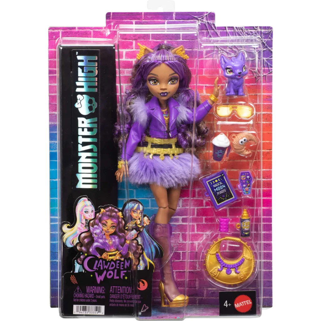 Boneca Monster High Clawdeen Wolf G3 Core Refresh - Mattel Hpd53
