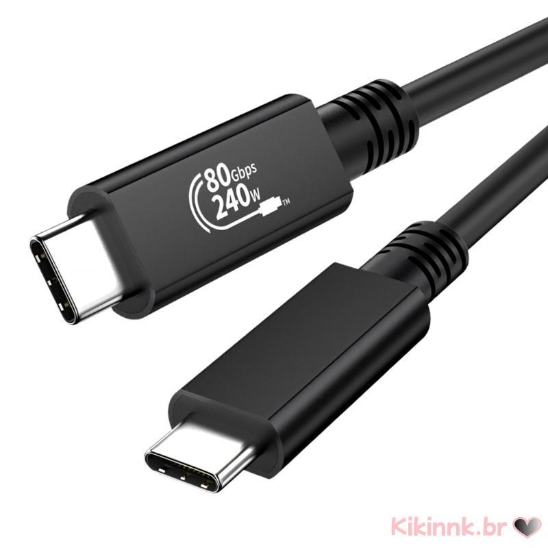 Carregamento 240W USB C 80Gbps Type Suporte PVC 5K 60Hz Para Mesa Armazenamento Doca